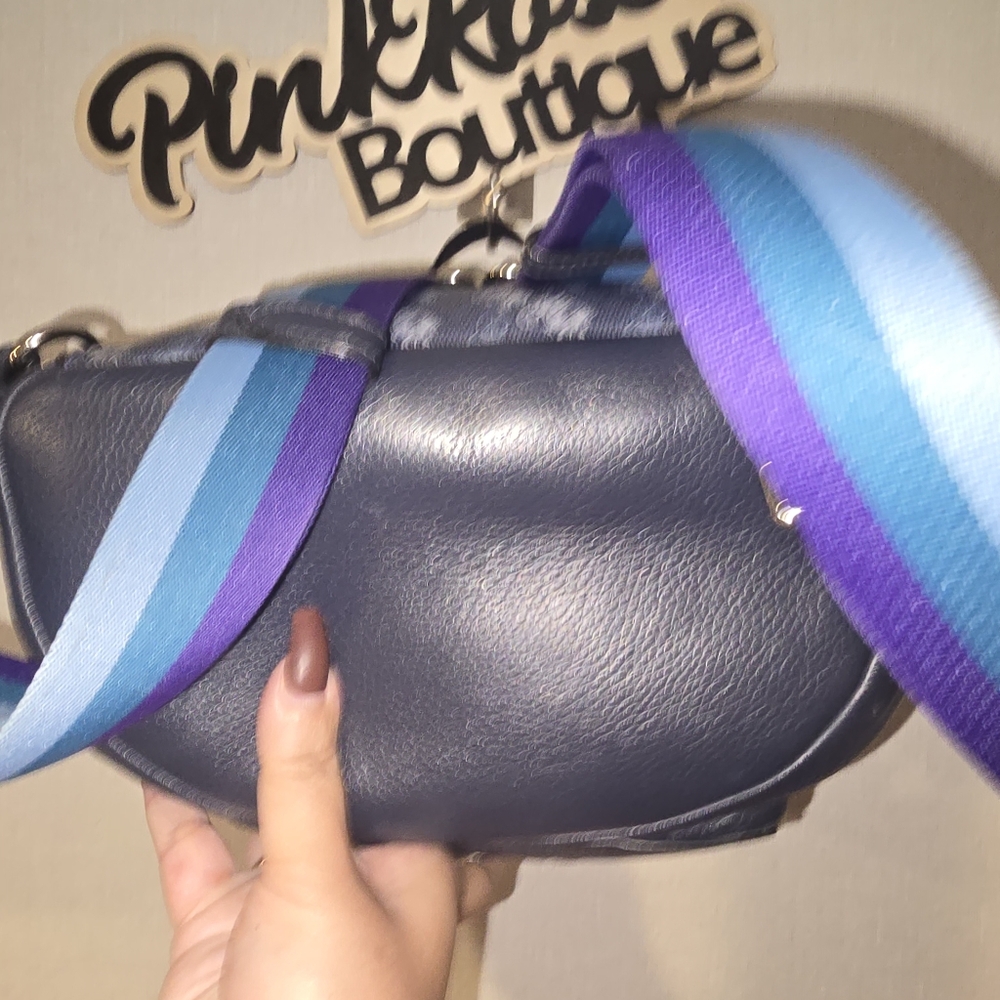 Euc Coach Jes backpack in refined pebble leather and coated canvas - Picture 4 of 5